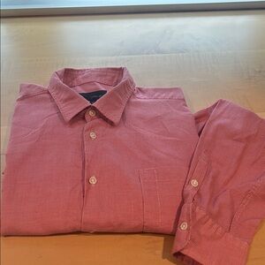 Classic Red Plaid Men's Button-Down Shirt